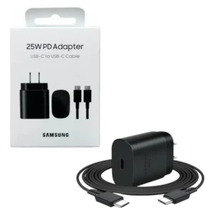 Cargador De Pared Adaptador De Corriente Samsung 25w Con Cable Incluido