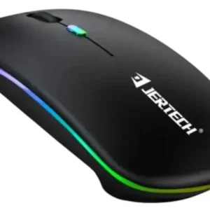 Mouse Inalámbrico Recargable Bluetooth Y USB 2.4G Con Luz RGB Jertech JR3