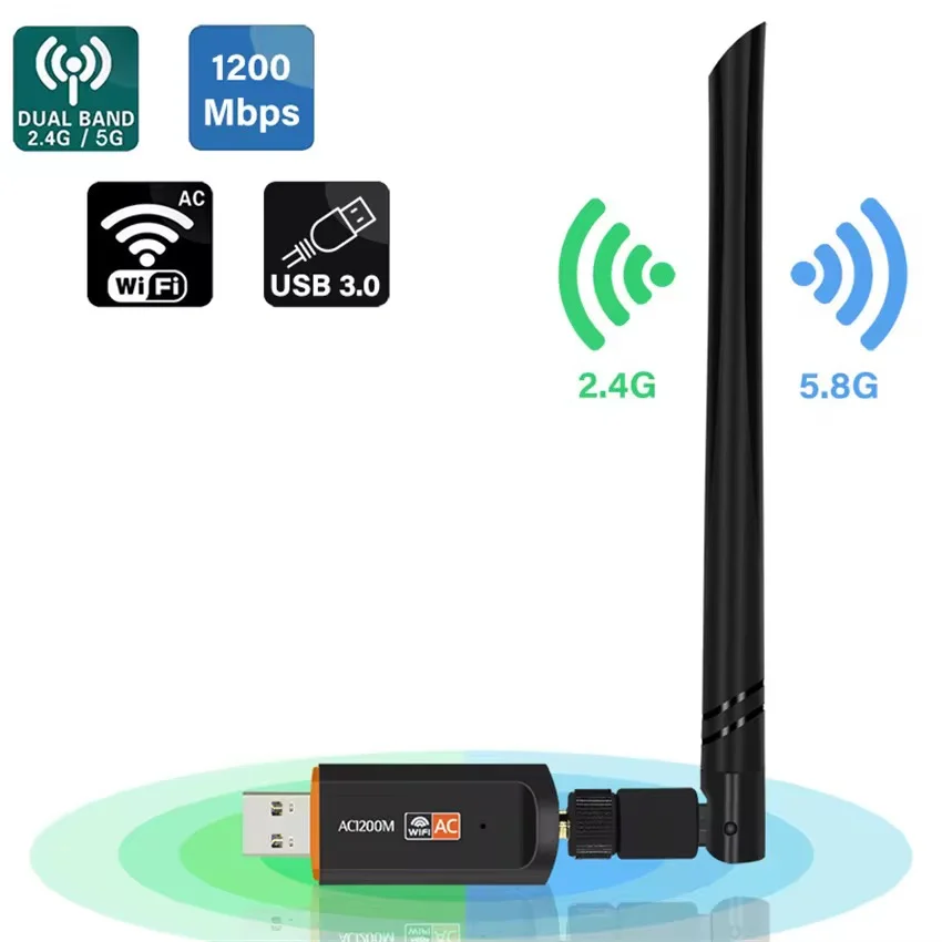 Antena wifi 5G 1300Mbps Compatible con Computador y Dispositivos - Image 3