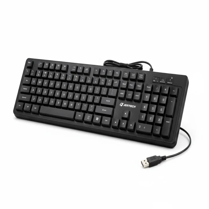 Teclado Jertech Alambrico Con Conexion Usb Con Teclado Numerico K339